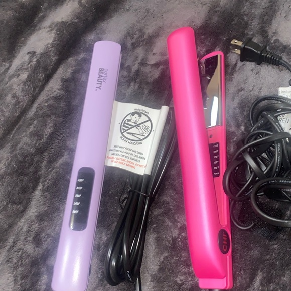 Other - 2 straighteners,never been used, pink and purple color, wide use, and thin use.